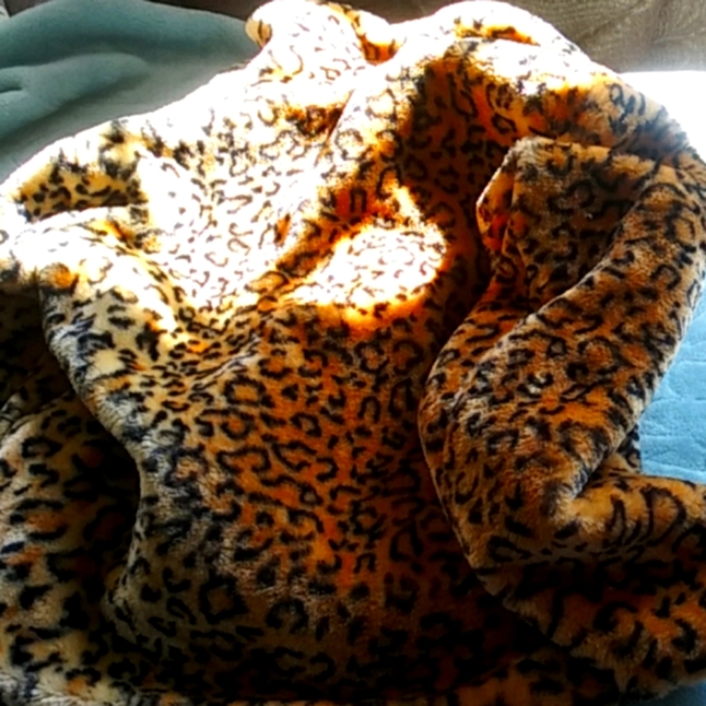 GRADUATION FOREVER 21 Cropped Léopard Lush Plush Faux Fur NWT - Picture 4 of 4